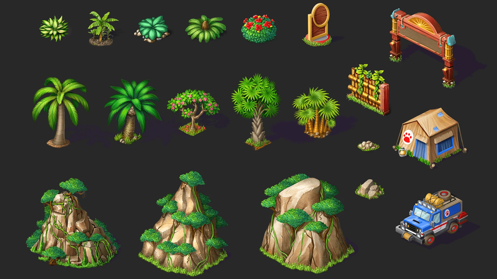 2D Art Portfolio (25) Game Asset Creation